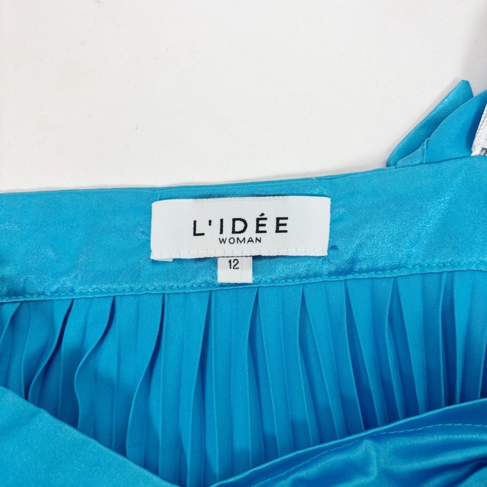L’IDEE Renaissance Split Gown in Cloud Blue Size 12 - Picture 9 of 12